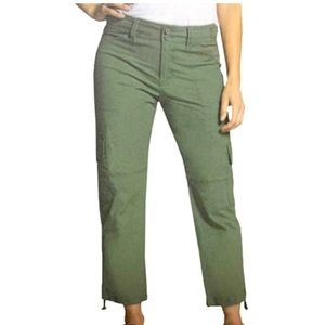 NWT ☆ Blossom & Clover Olive Green Cotton Cropped Carho Pants Size…